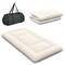 Costway Full/King/Queen/Twin Futon Mattress Japanese Floor Sleeping Pad Washable Cover Carry Bag Beige